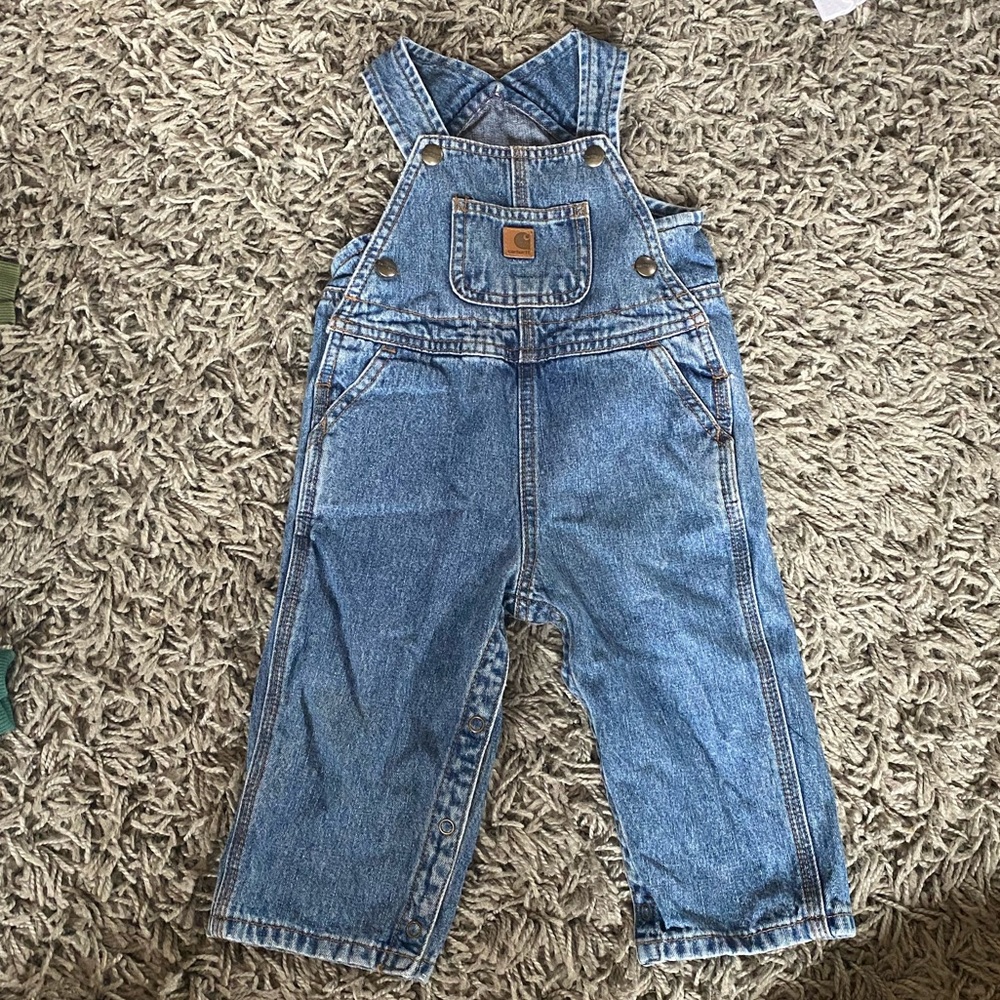 COPY - Carhartt denim overalls - 18 months!